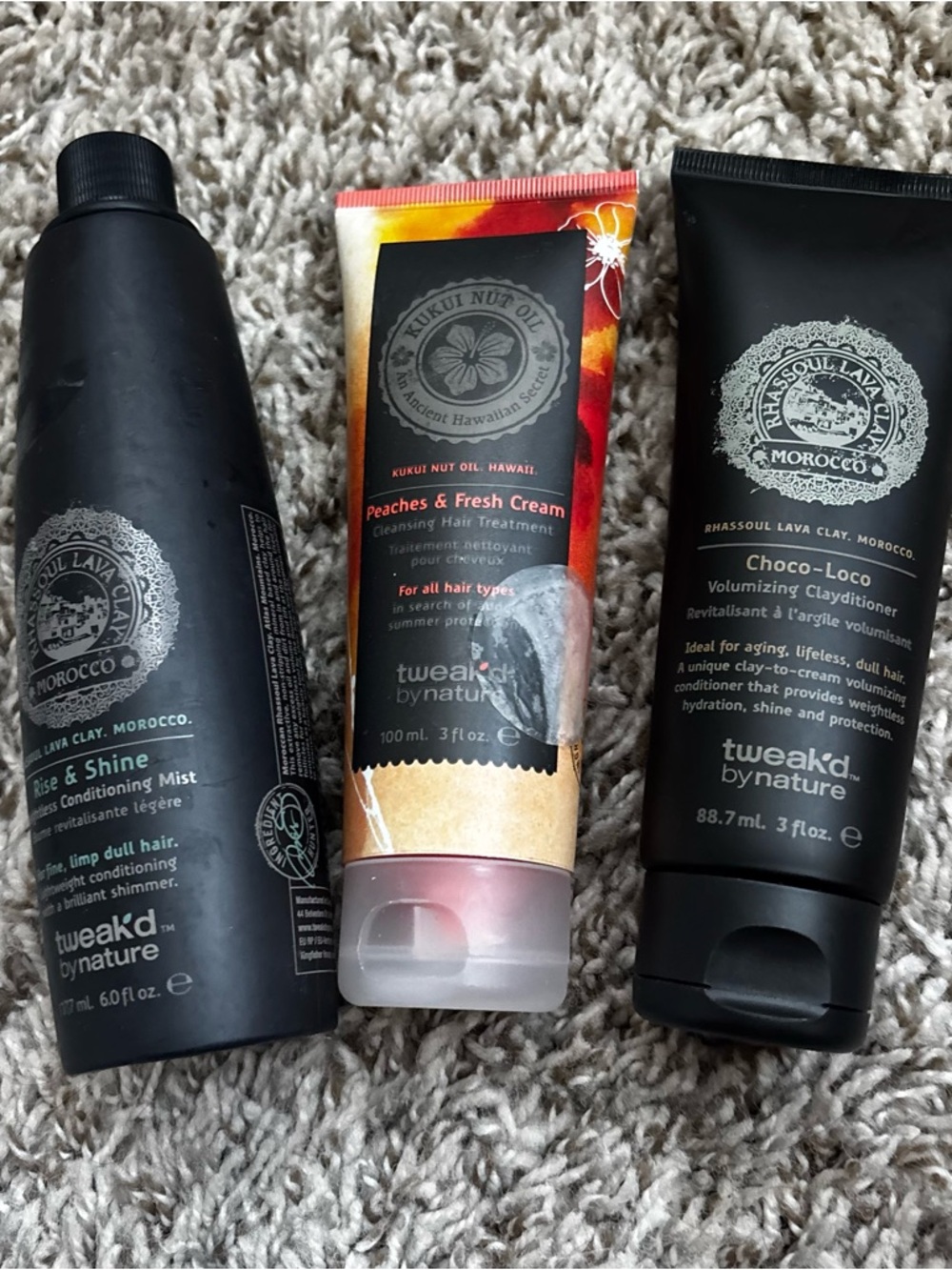 Peaches & Fresh Cream Cleansing Hair Treatment tweak’d buy nature lot 3  pcs new